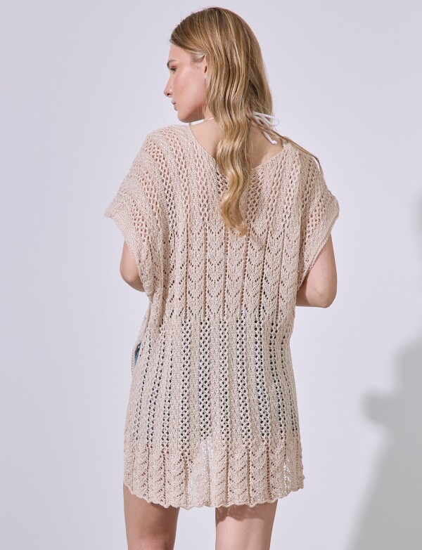 Kaftan Crochet BEIGE