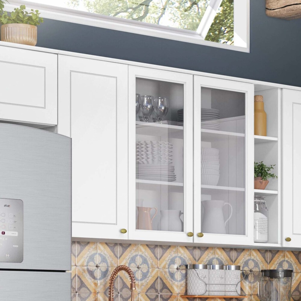 AEREO DE COCINA 120 CM MDF BLANCO AMERICANA