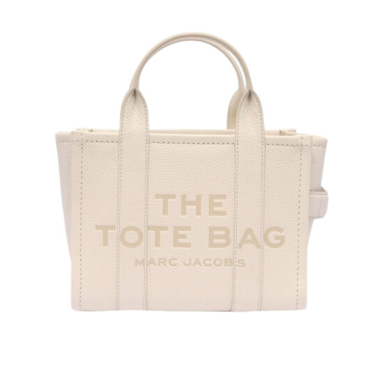MARC JACOBS - THE LEATHER SMALL TOTE BAG Blanco