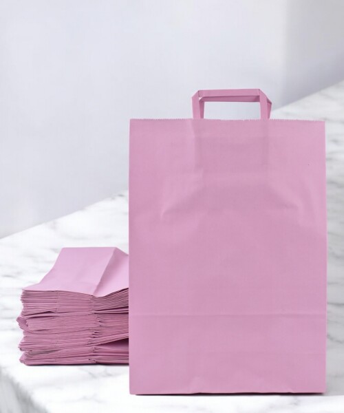 Pack x 50 - bolsa lisa 30x12x41 cm. PASTEL PINK