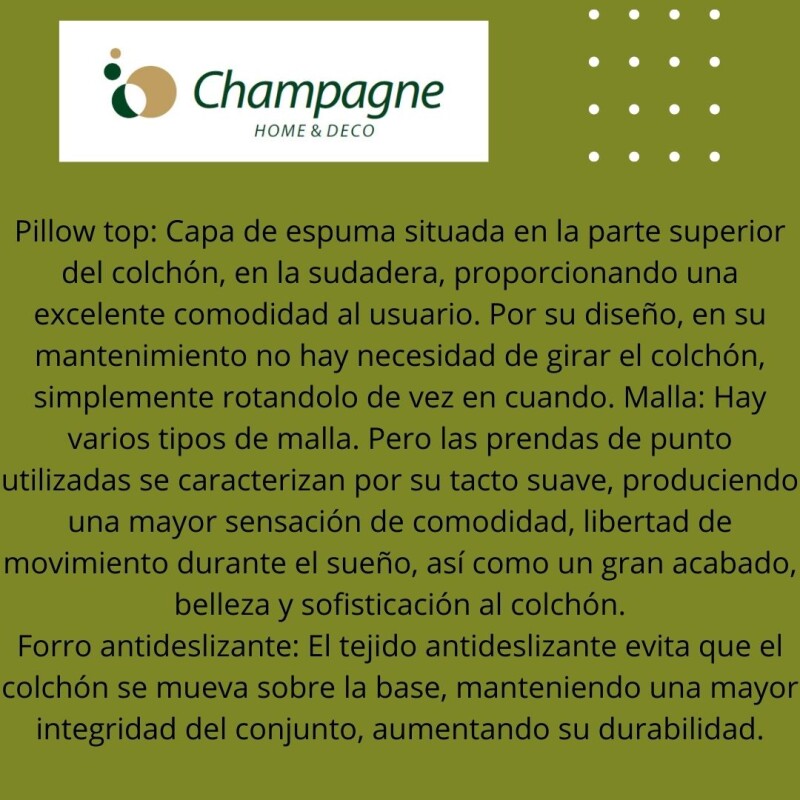 COLCHON DE RESORTES MAXSPRING - MODELO EDIMBURGO - 2 PLAZAS (1.40 X 1.90) - ESPUMA HR - PILLOW TOP COLCHON DE RESORTES MAXSPRING - MODELO EDIMBURGO - 2 PLAZAS (1.40 X 1.90) - ESPUMA HR - PILLOW TOP