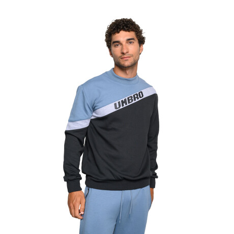 Buzo de Hombre Umbro Negro - Azul Piedra