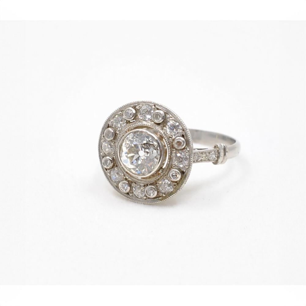 Anillo De Platino Con Brillantes Anillo De Platino Con Brillantes