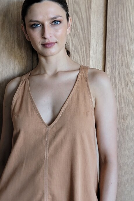Vestido Laguna Camel