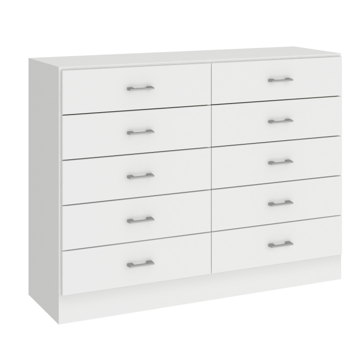 Comoda Cajonera de 10 Cajones para Dormitorio - FE - Blanco 