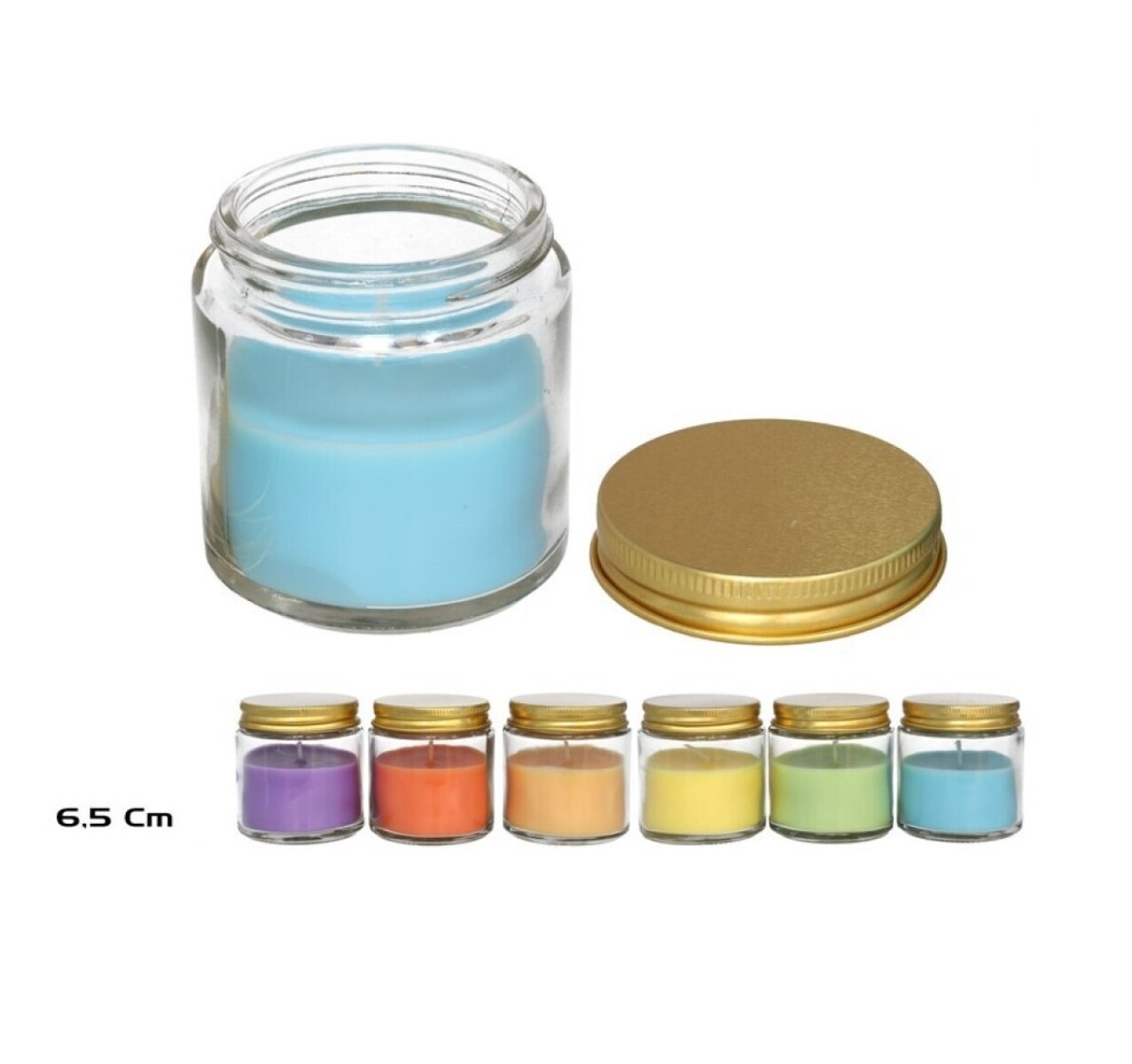 Bote Vela 6x6.5Cm 3% Fragancia 60G 