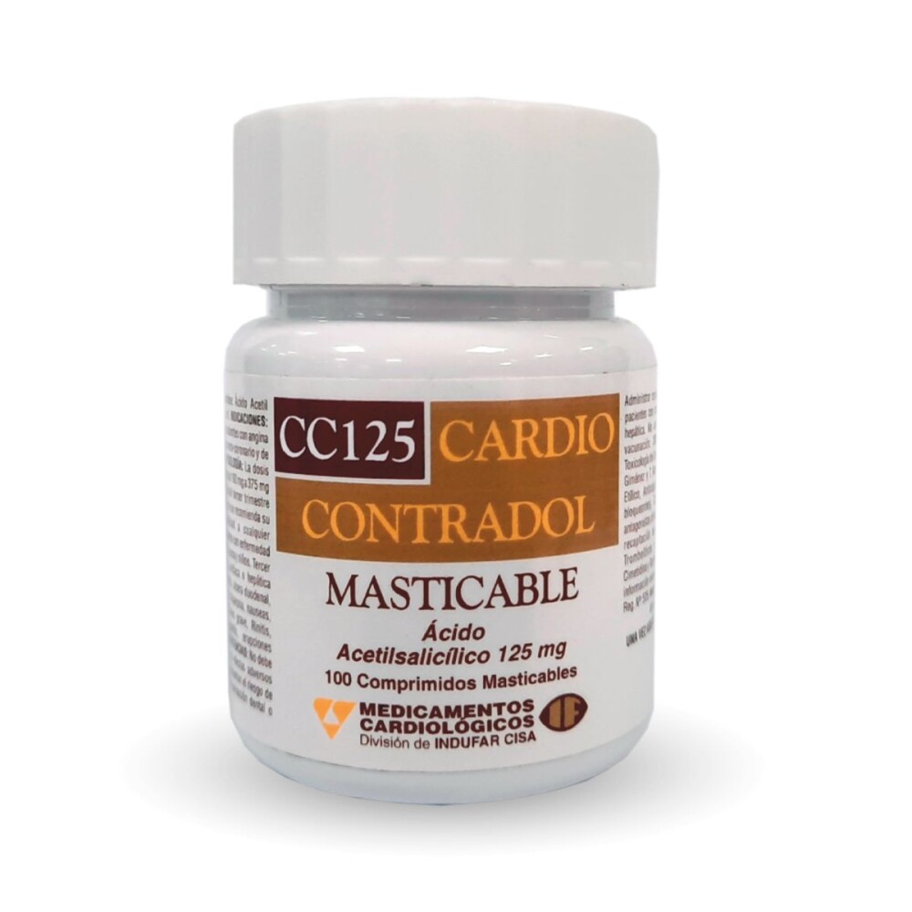 CARDIO CONTRADOL CC125 FR. X 100 COMP. M única