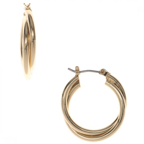 Pe Twisted Hoop- Gold Gold