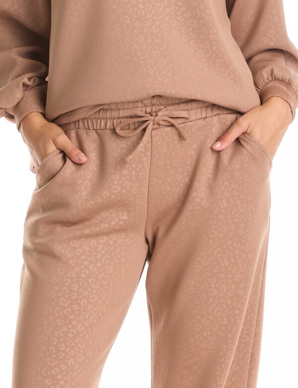 Jogger Recto Print TOSTADO