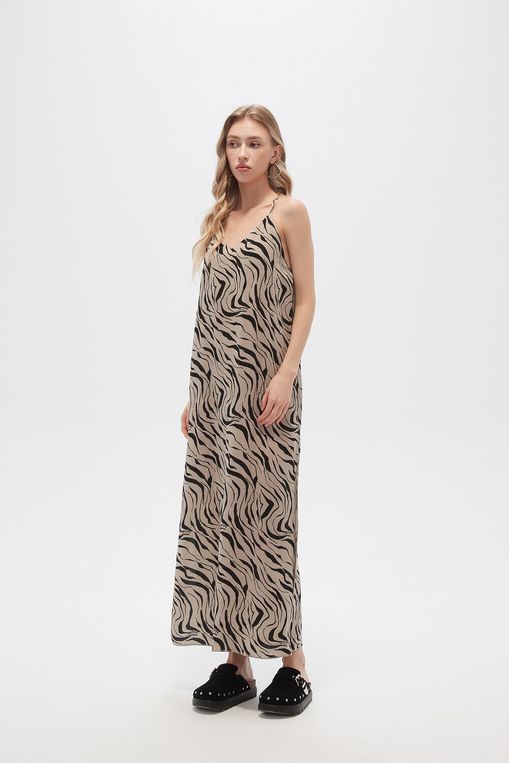 Vestido Grais Estampado 1