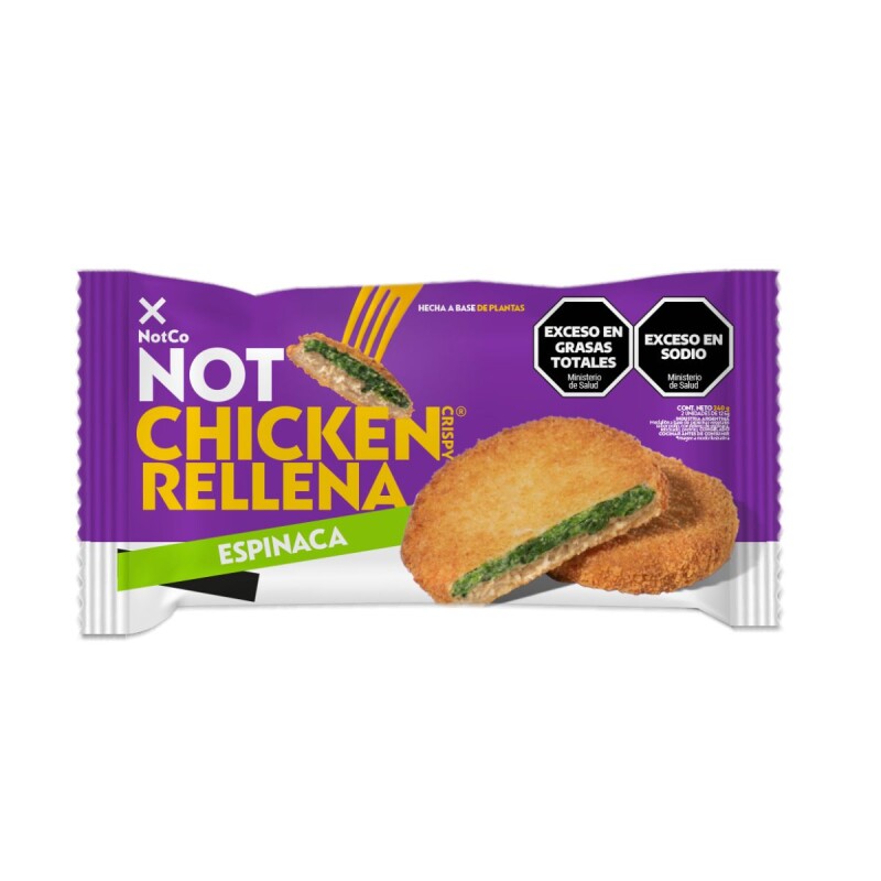 NOT CHICKEN CRISPY RELLENA ESPINACA - 240 GRS Not Chicken Crispy Rellena Espinaca - 240 Grs