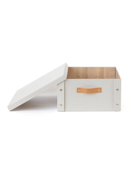 CAJA ORGANIZADOR C/ASA 33X40X17CM EXT TELA CREMA CAJA ORGANIZADOR C/ASA 33X40X17CM EXT TELA CREMA