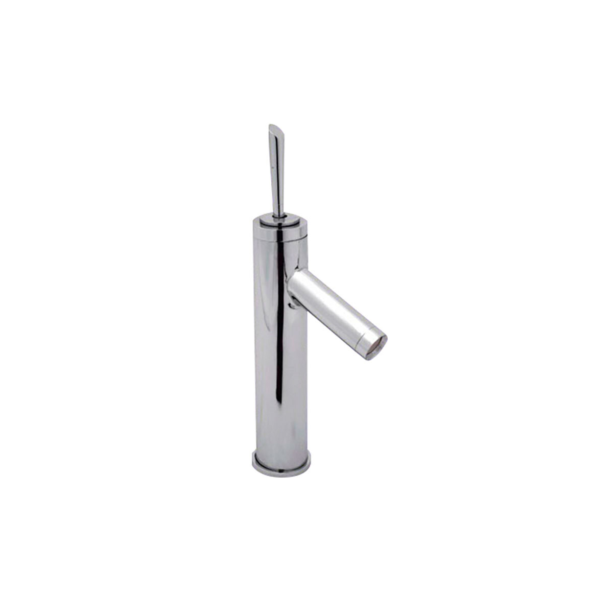 Griferia Monocomando De Lavatorio 32Cm Cromo Serie Pisa Sin Valvula Alto 