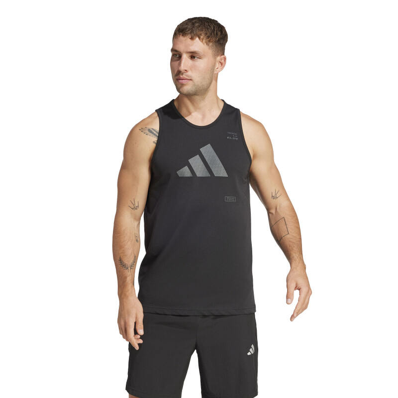 Musculosa de Hombre Adidas M All Negro - Gris