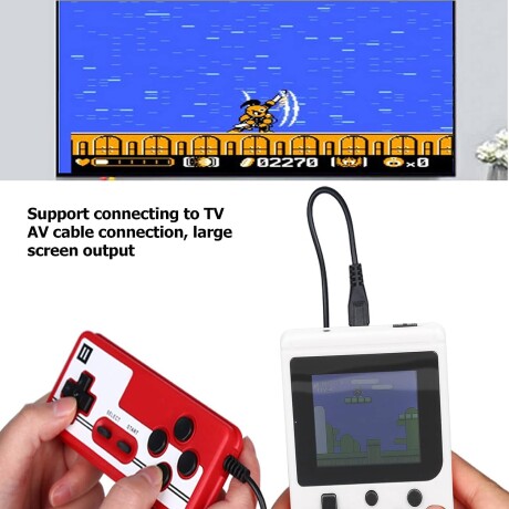 Consola Portátil Retro con Joystick BLANCO