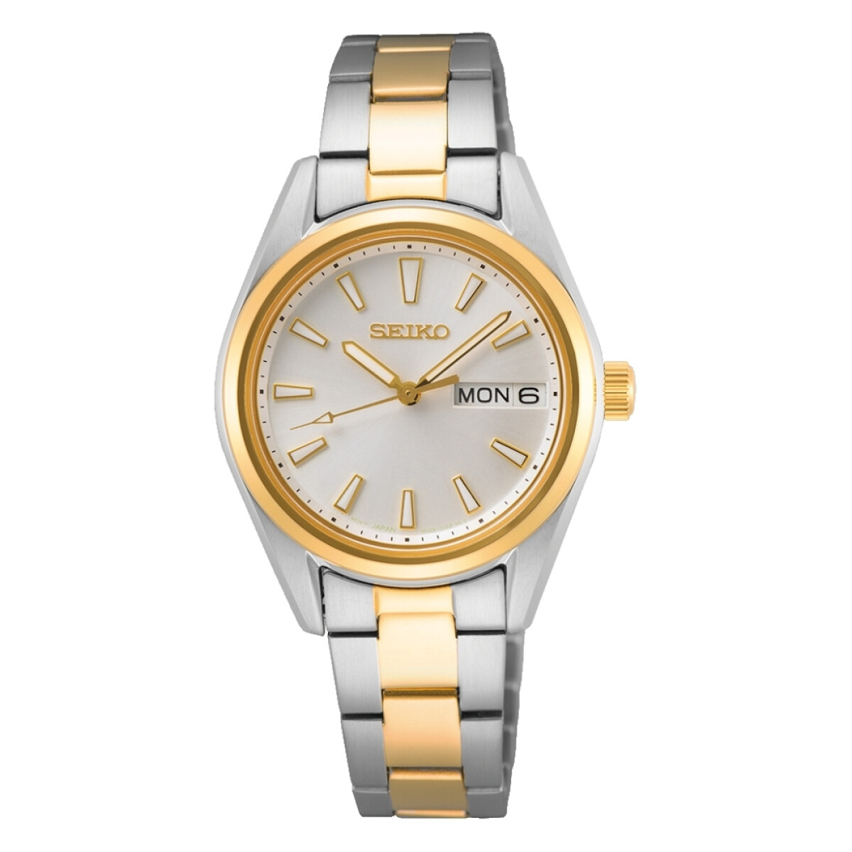 Reloj Seiko SUR466P1 para mujer con correa de acero combinada - Plateado 