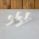 Set x2 soportes de techo doble BLANCO