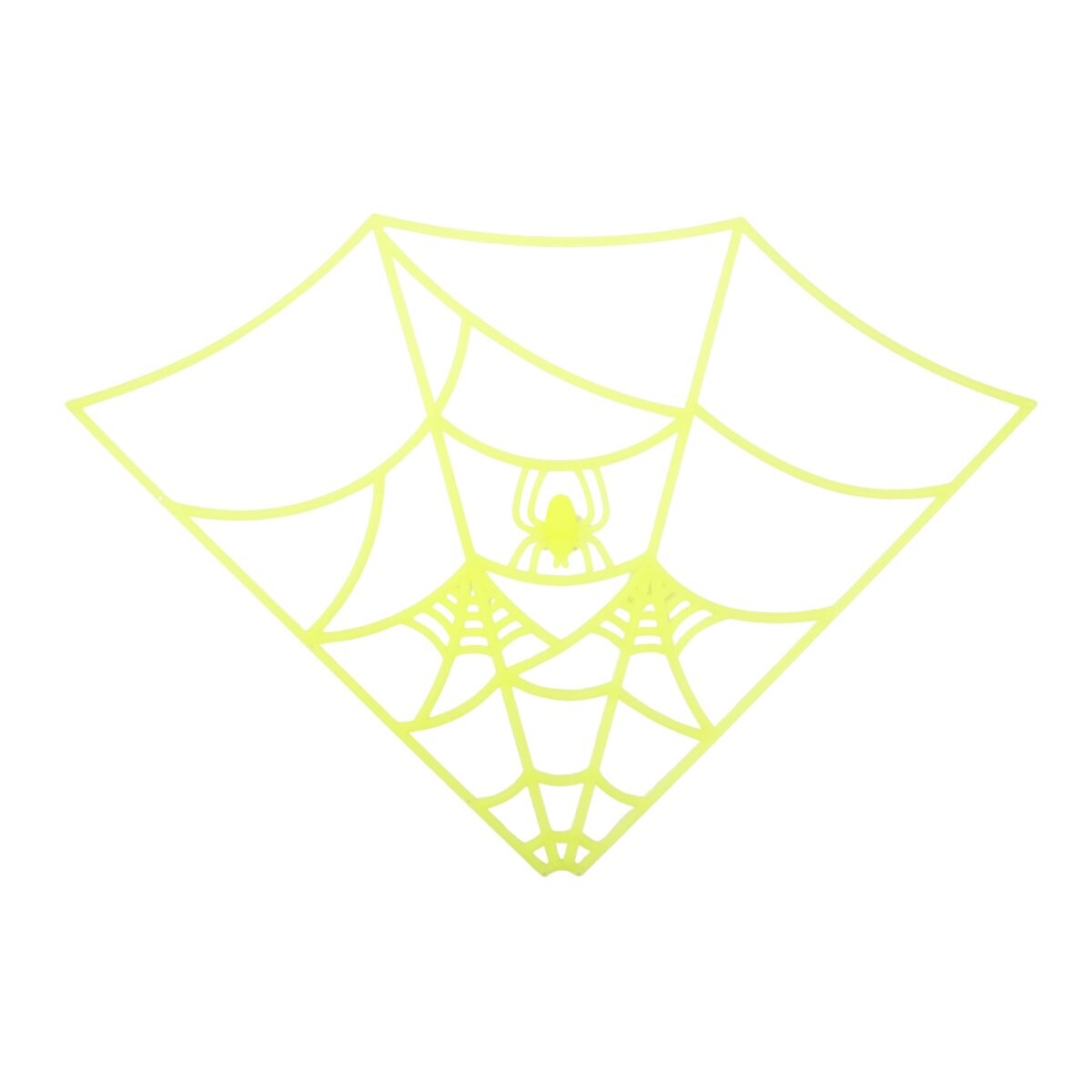 Tela de araña de plastico fluo 4 unidades 