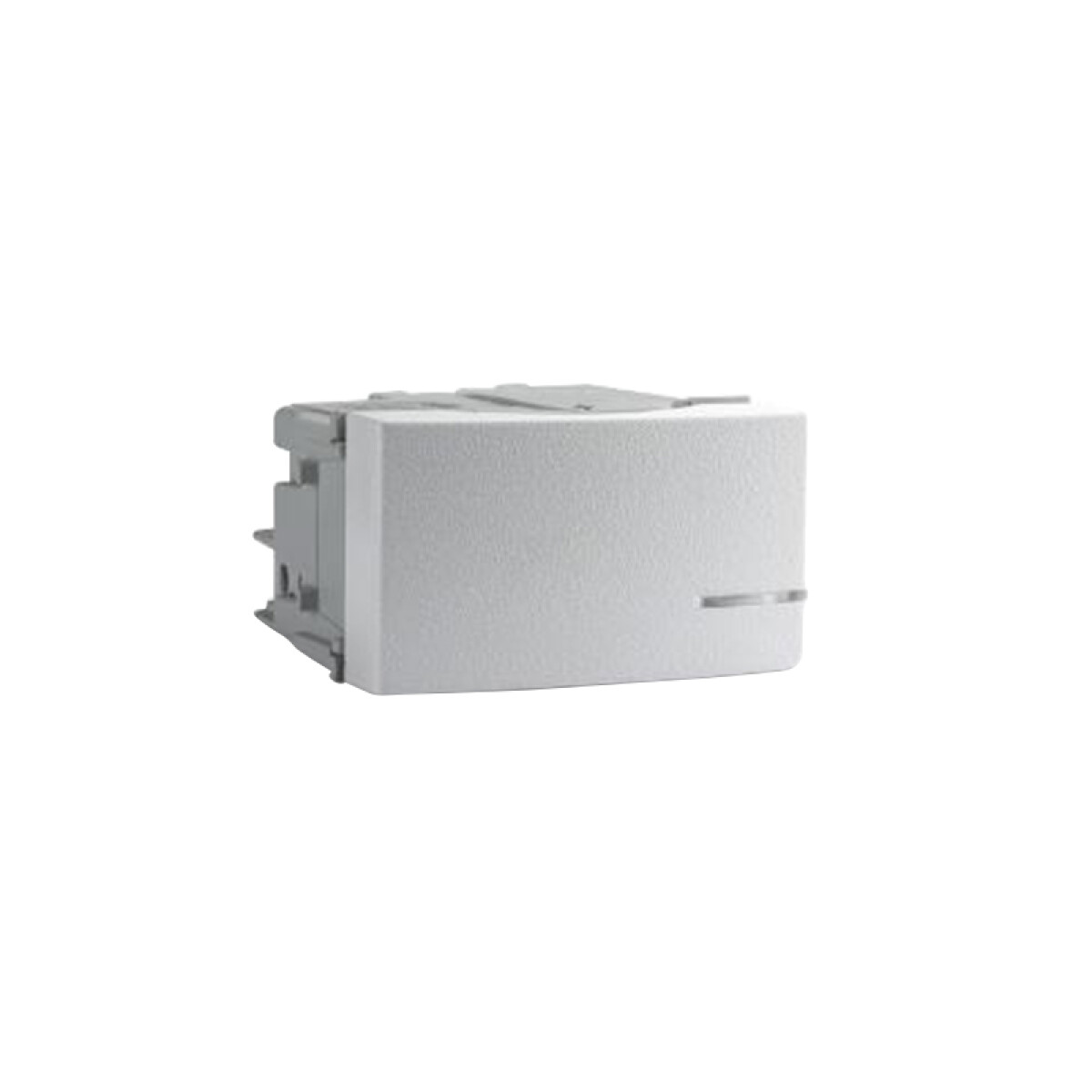 Mód. pulsador unip. tecla elevada blanco 16A 250V - RO1342 