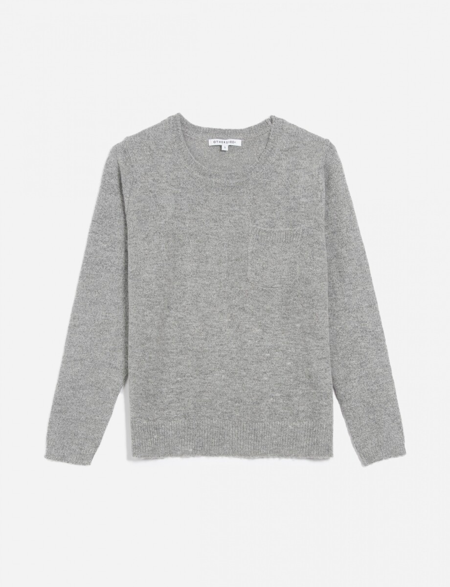 Sweater con bolsillo - Gris 