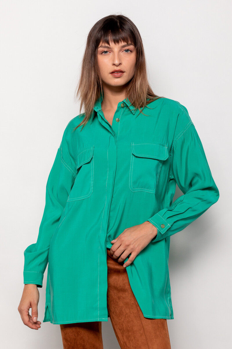 CAMISA FICO Verde Esmeralda