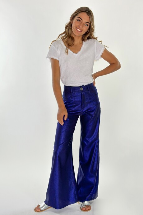PANTALON JACINTO METALIZADO Azul