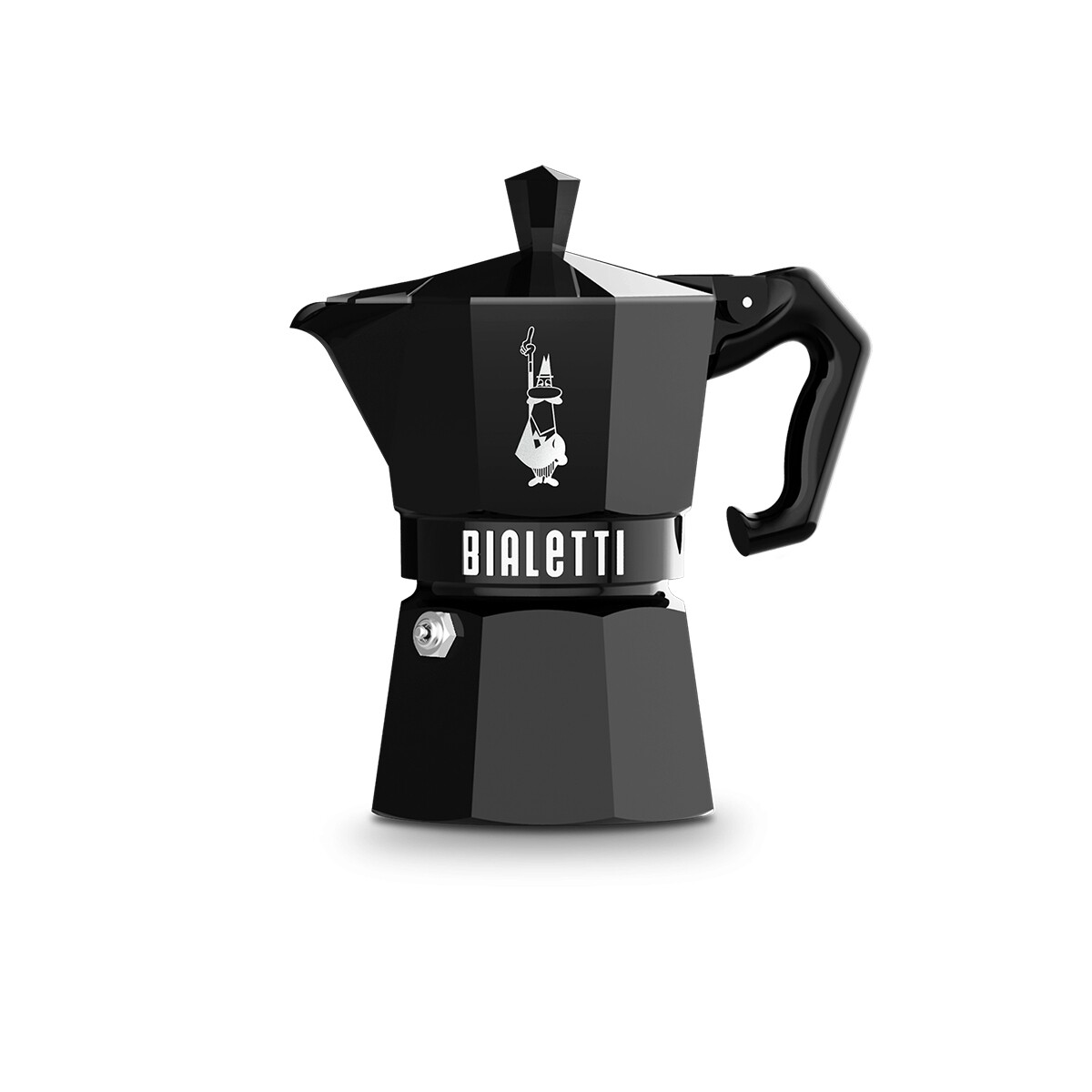 Cafetera Bialetti Exclusive Negra 3 Pocillos (Aluminio) - NEGRO 