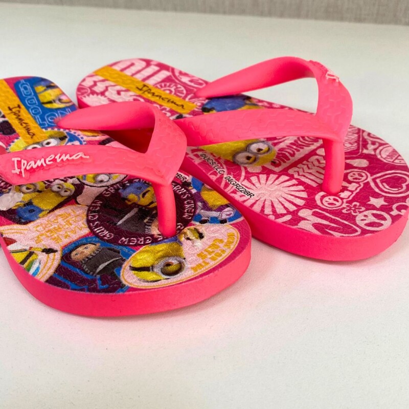 Ojota Minions Ipanema Rosa/amarillo