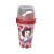 Vaso Milk Shake con Tapa Princesas Disney 320 ml ROJO