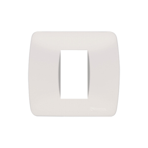 Plaqueta 2X2" p/1 módulo blanco - Loft ELE01276