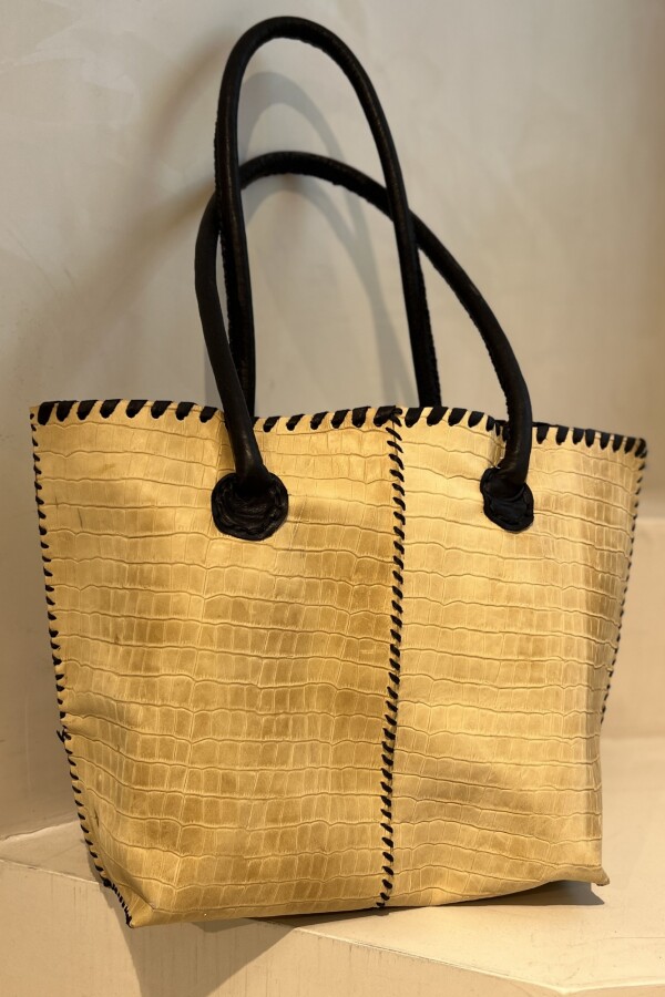 Winter Bag Beige Con Negro