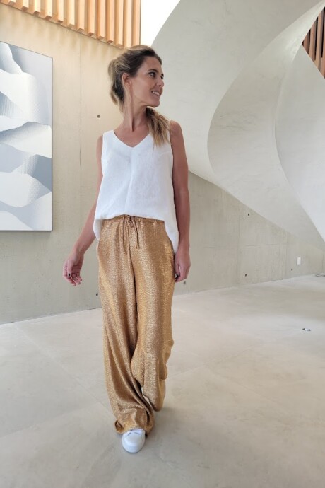 Pantalón Shine Dorado