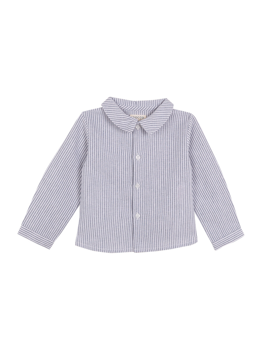 Camisa De Rayas Gris
