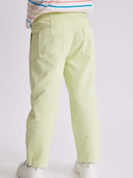 Pantalón jean paper bag Verde Matcha