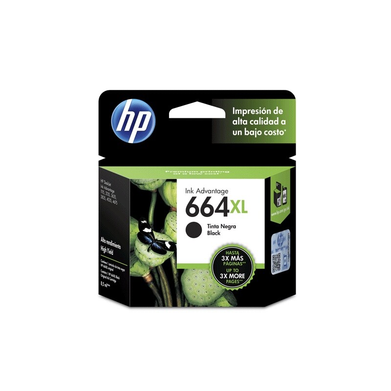 Cartucho HP 664 XL Deskjet F6V31AL Negro Cartucho HP 664 XL Deskjet F6V31AL Negro