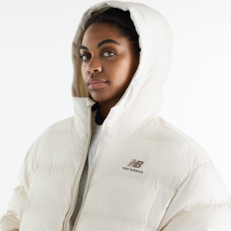 Campera Lifestyle New Balance de Dama Boston WJ62V5SNLIN CHARCOAL HEATHER