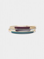 Set De Pulseras Con Esmalte multicolor