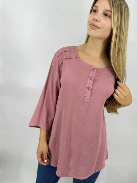 BLUZA SLOWLY C001 ROSADO