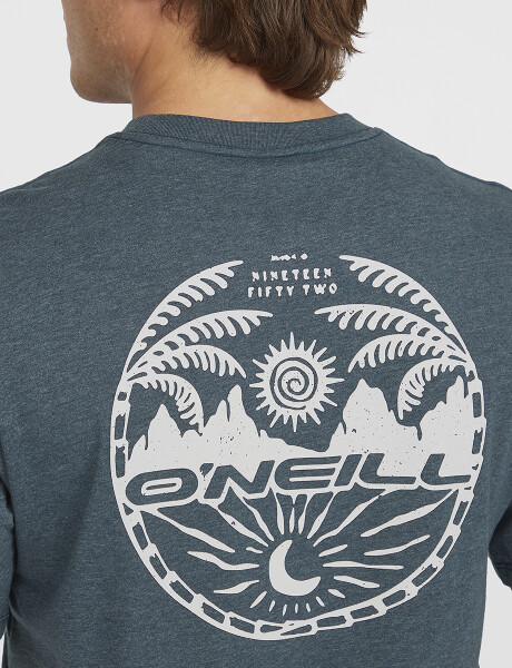 Remera O'Neill Circle Back Print Steel Azul Remera O'Neill Circle Back Print Steel Azul