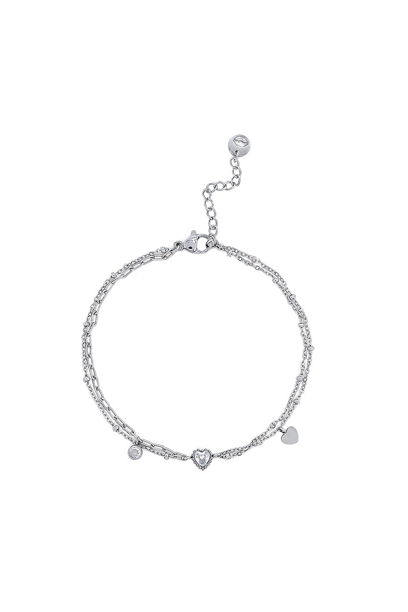 Pulsera Corazon Oreiro plateado