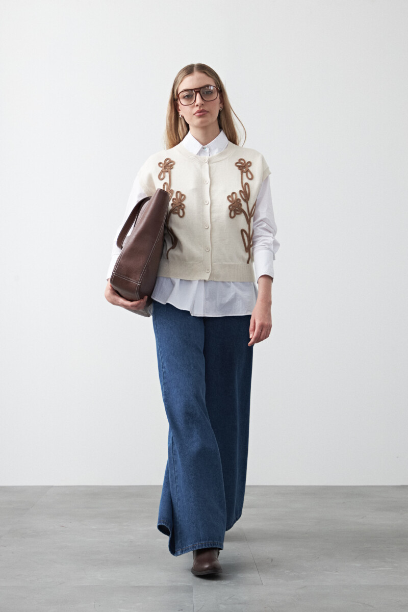 CHALECO NICOLASA Crudo