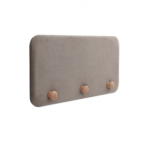 PERCHERO MDF NATURAL-BEIGE VELVET