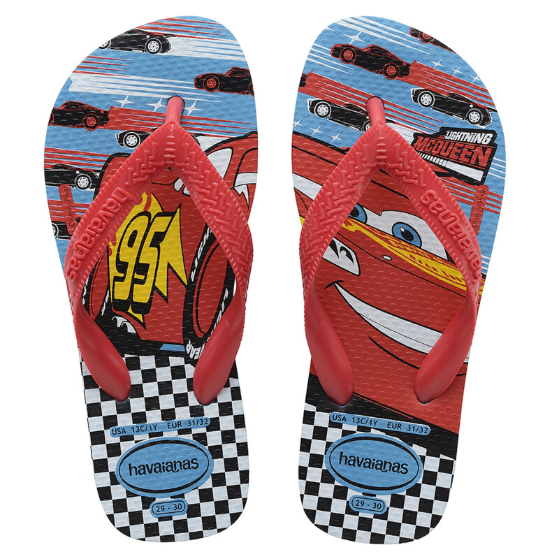 Sandalias Infantiles Havaianas Kids Cars Turquesa