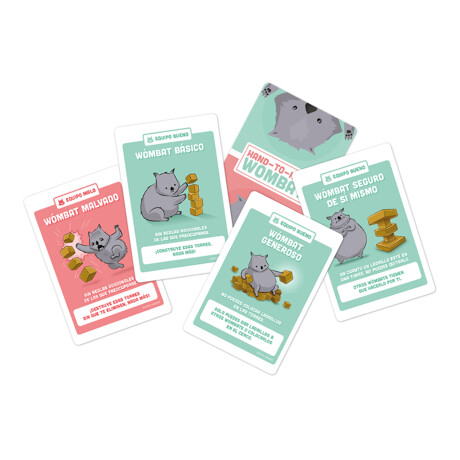 Juego De Mesa Exploding Kittens Hand To Hand Wombat +7 001