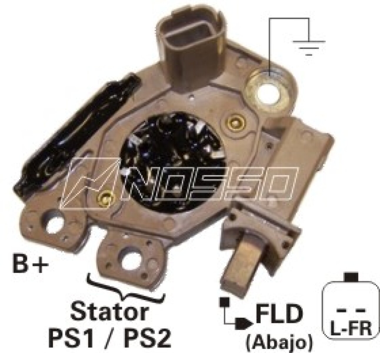 REGULADOR VOLTAJE - ALT.VALEO RENAULT LAG-MEG=M.546=IK5984 NOSSO 