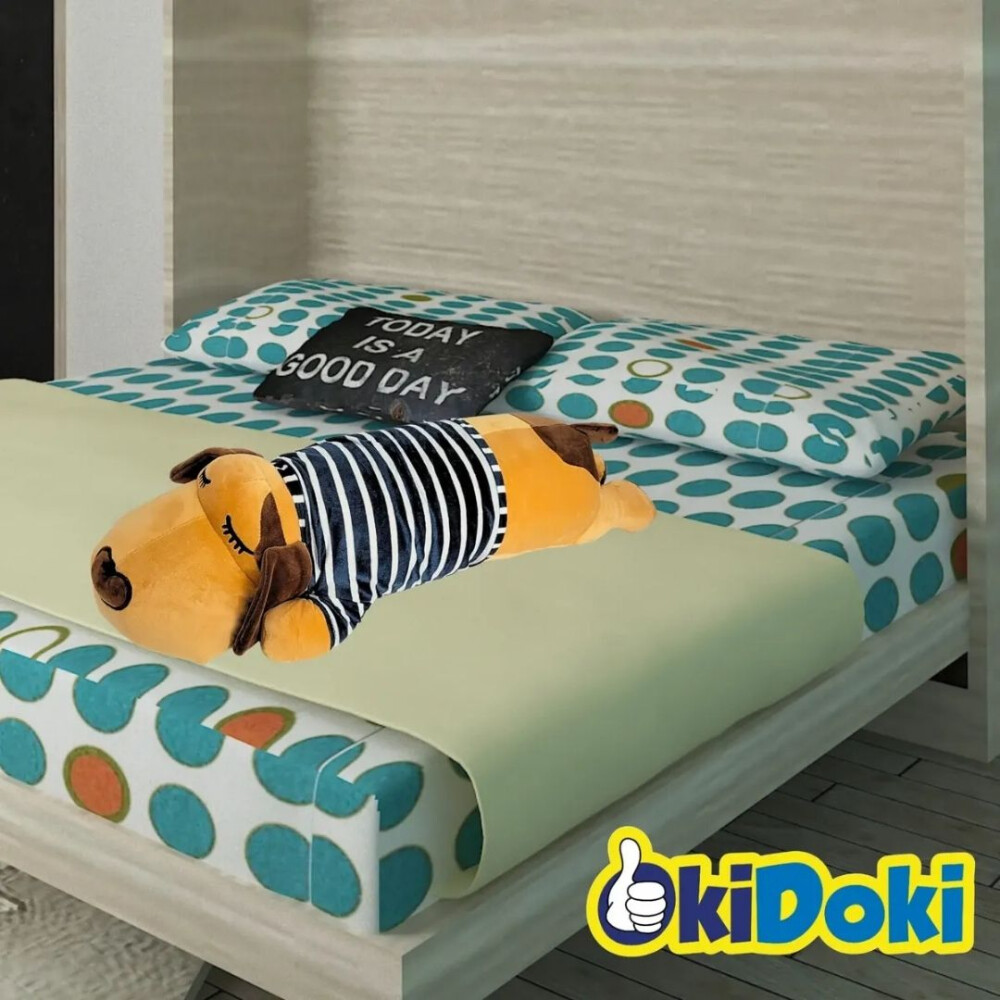 Peluche/almohada Forma De Perritos Vestimenta azul
