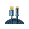 Cable trenzado Joyroom USB-A a USB-C 2 metros color azul Cable Trenzado Joyroom Usb-a A Usb-c 2 Metros Color Azul
