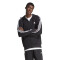 Campera de Hombre Adidas Essentials French Terry 3 Tiras Negro - Blanco