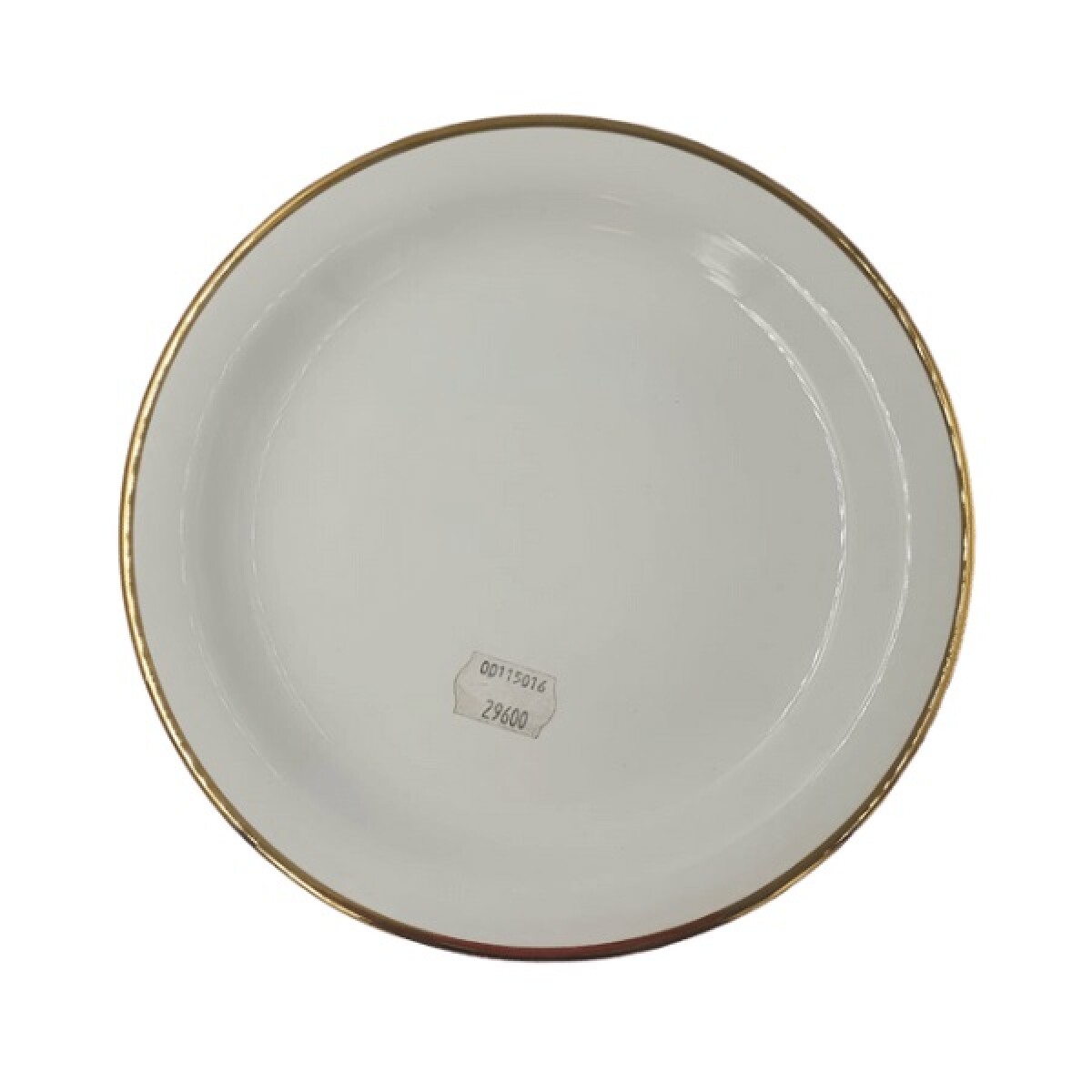 Plato mediano con borde dorado 20cm. 