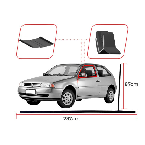 COLISA DE PUERTA IZQUIERDA GOL G2 / G3 / G4 2 PUERTAS Colisa De Puerta Izquierda Gol G2 / G3 / G4 2 Puertas